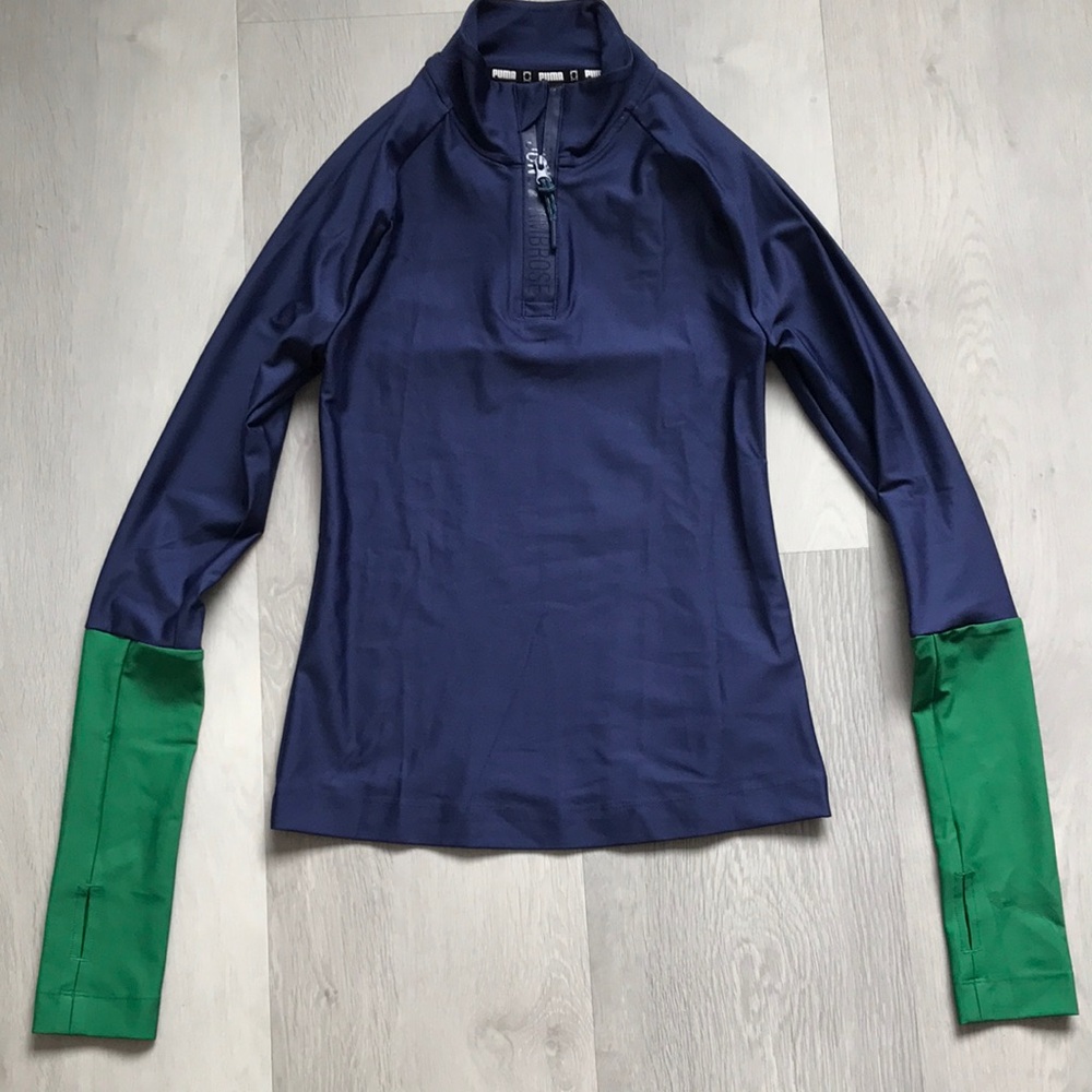 Puma X June Ambrose Calling All Shot Caller Pullover Slim Fit Blue Green S
